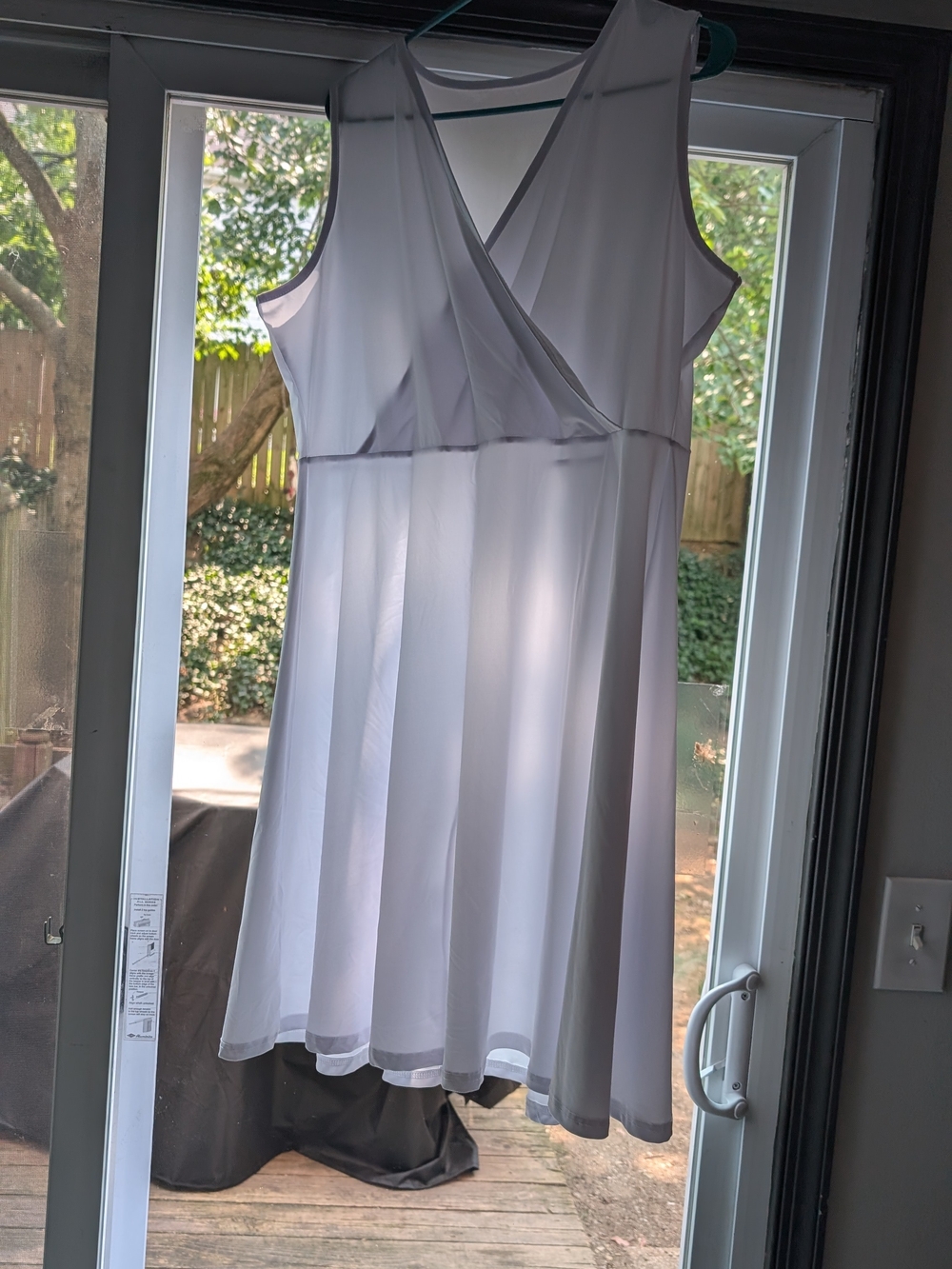 2 X Sleeveless White Surplice Skater Dress